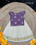 Boon Kids Girls Pattu Pavada Set for Girls Traditional Wear (1-6 Years)