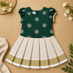 Boon Kids Girls Pattu Pavada Set for Girls Traditional Wear (1-6 Years)