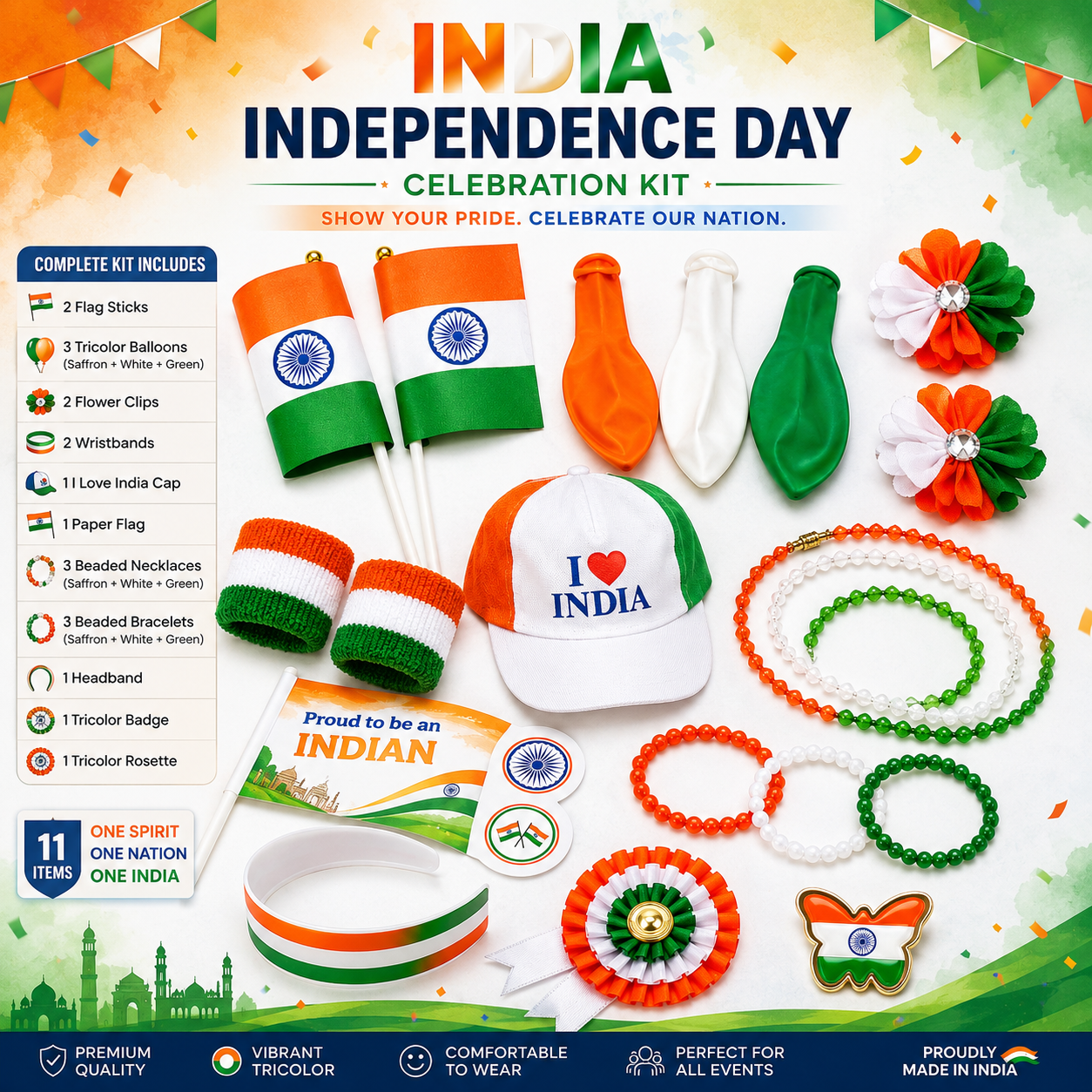 Independence Day Kit For Girls