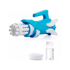 Gatling bubble gun toy creating multiple bubbles.
