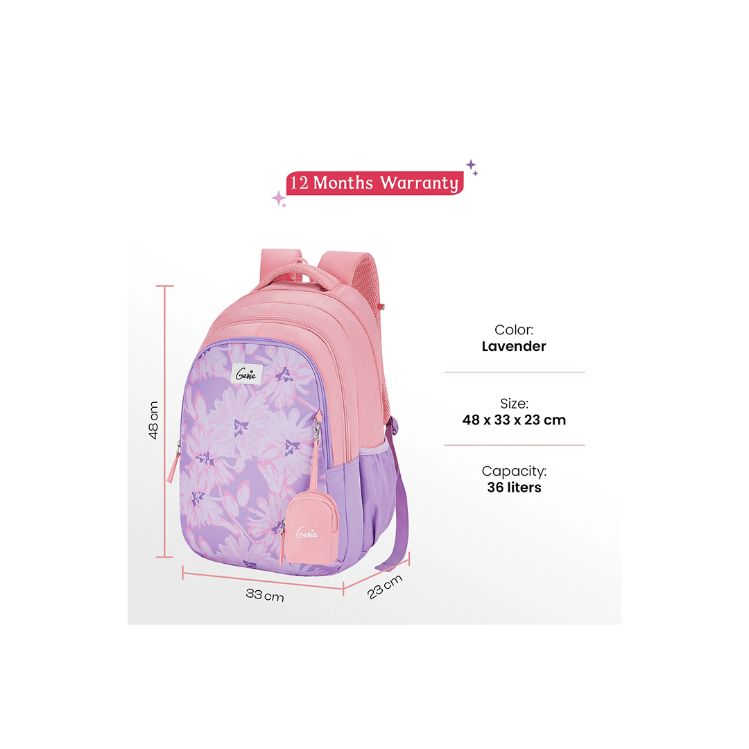 Genie Toys Genie Gaze 36L School Backpack For Girls