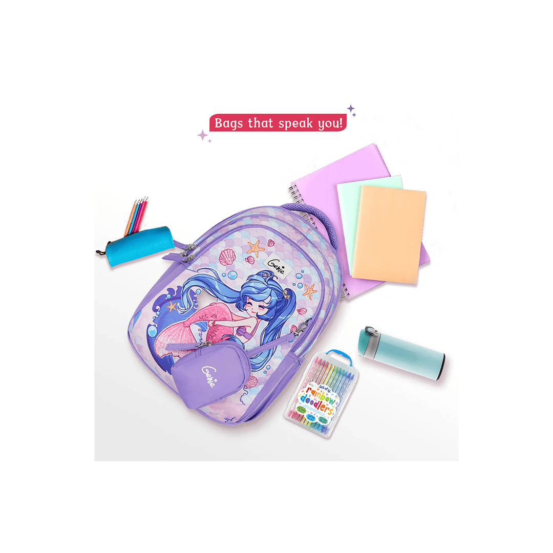 Genie Toys Genie Mermaid Small Backpack for Kids (4-7 Years)