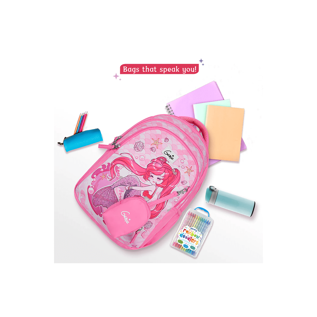 Genie Toys Genie Mermaid Small Backpack for Kids (4-7 Years)