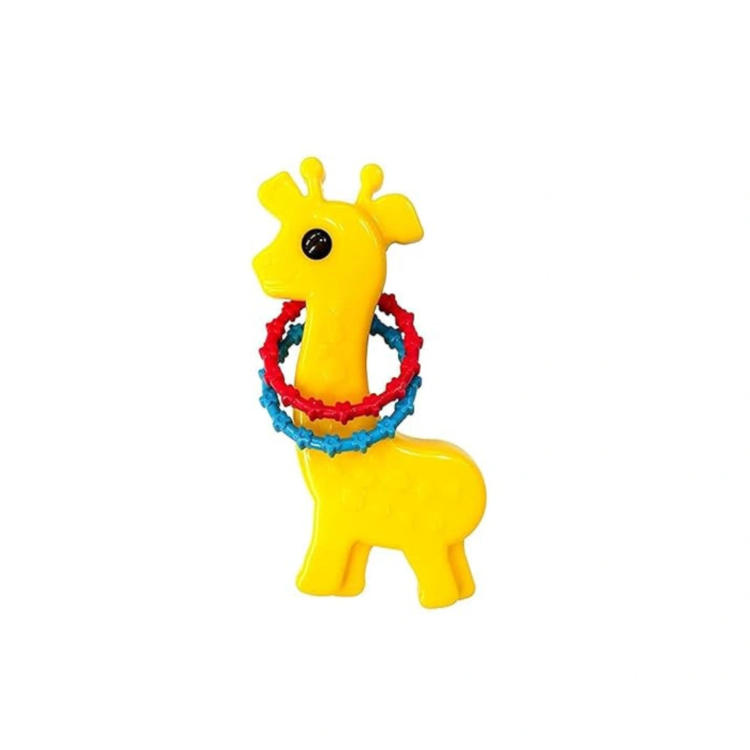 Colourful giraffe baby rattle toy