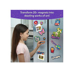 Girl Power Art Kit ,No Mess Magnetic Craft Set ,150 Foil Sheets ,60+ Foam Stickers ,20+ Magnets ,Creative DIY Kit for Kids (3+years)