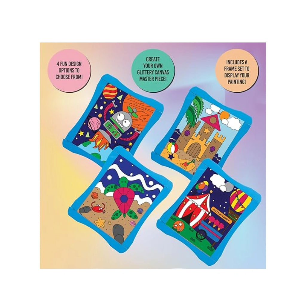 Glitter canvas art kit for kids