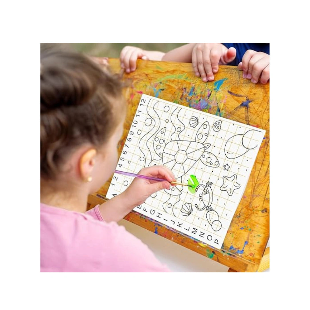 Glitter canvas art kit for kids