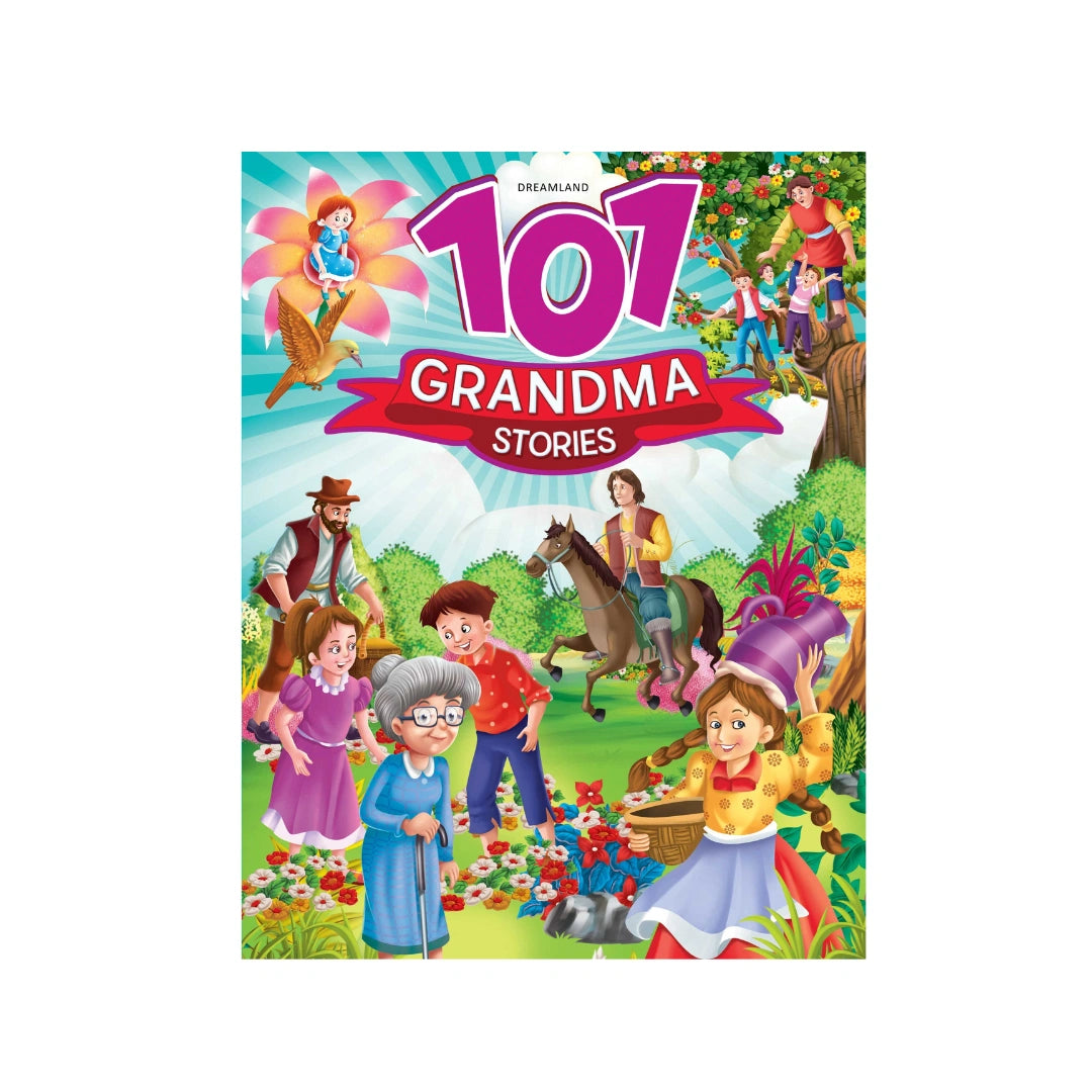 Kids’ storybook with grandma tales and bright pictures.