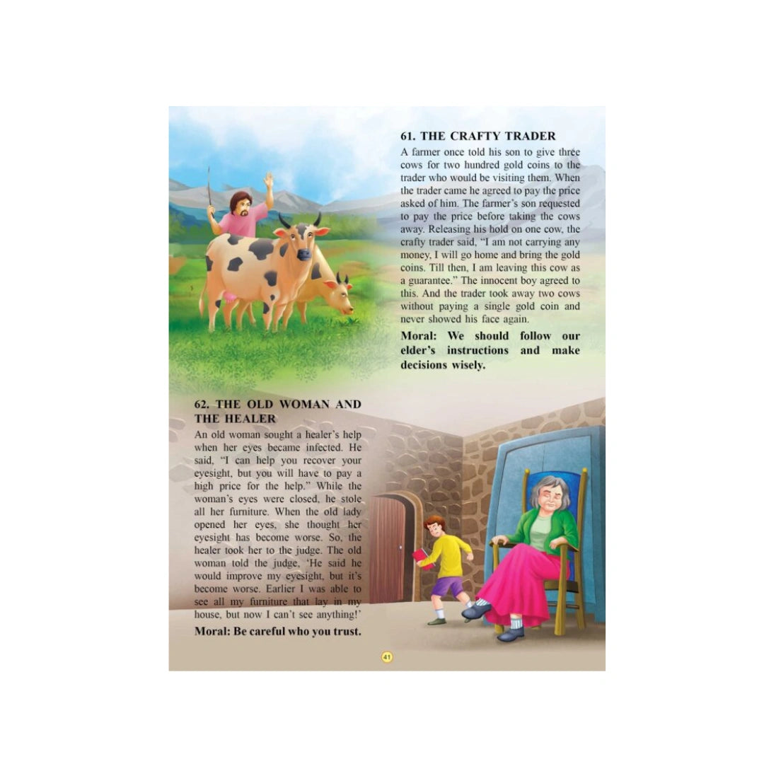 Kids’ storybook with grandma tales and bright pictures.