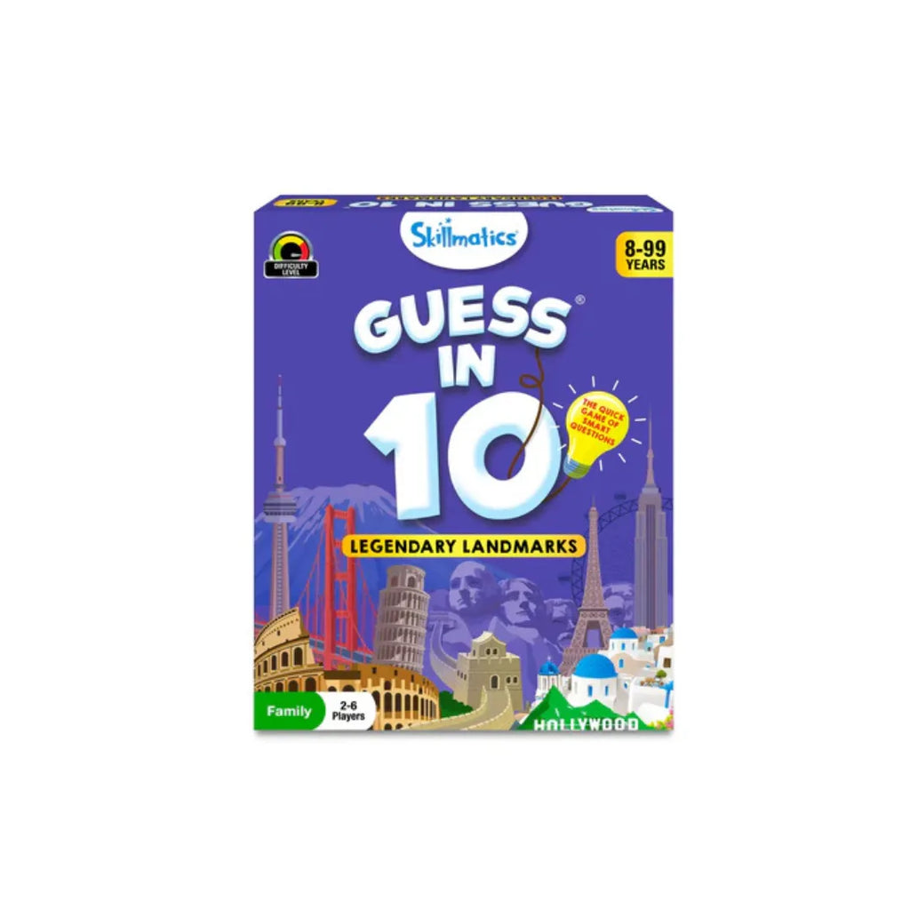 Fun World Landmarks Smart Question Guessing Card Game for Kids and Family
