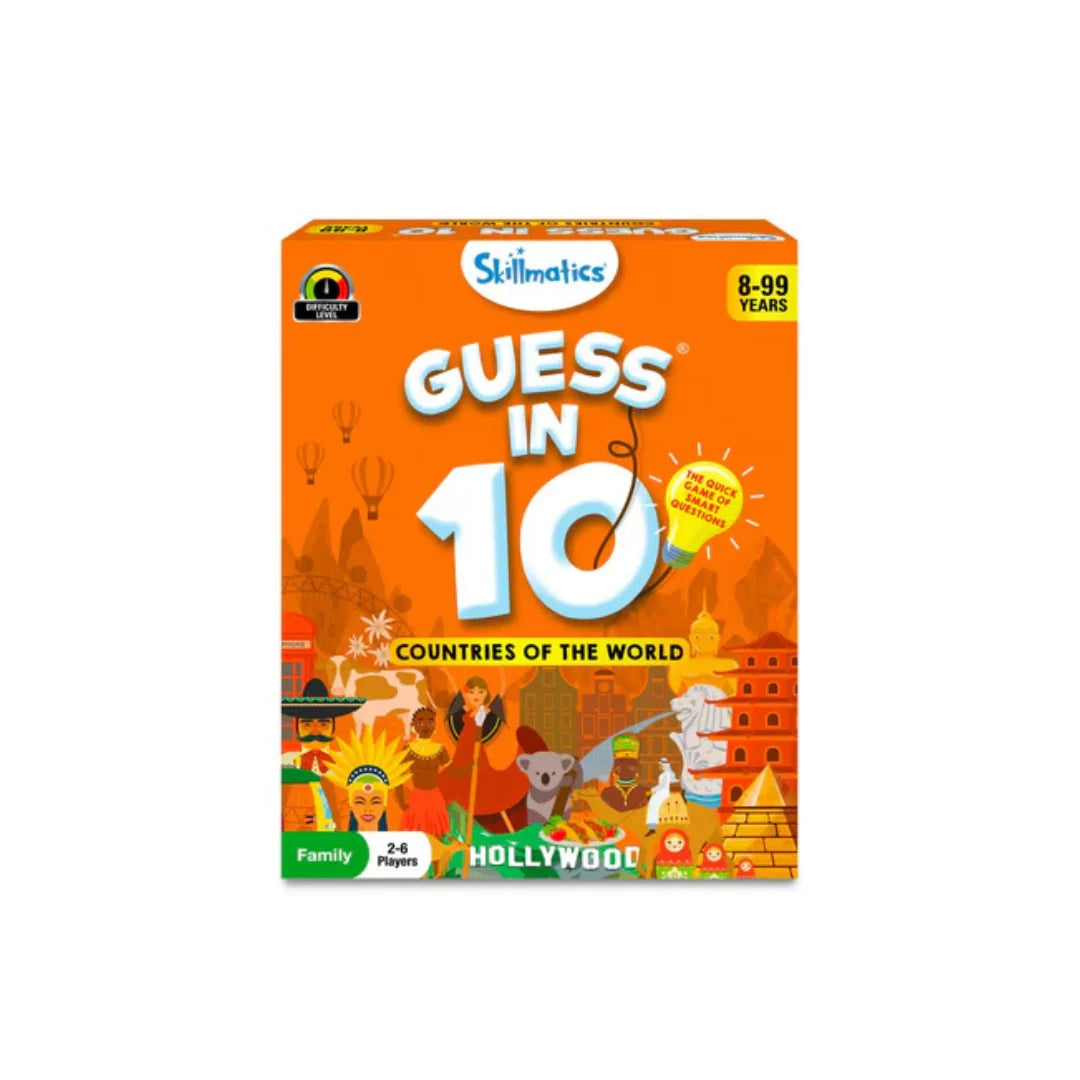 Fun Geography Smart Question Guessing Card Game for Kids and Family