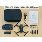 H107 foldable mini drone with HD camera and remote control for kids flying indoors and outdoors
