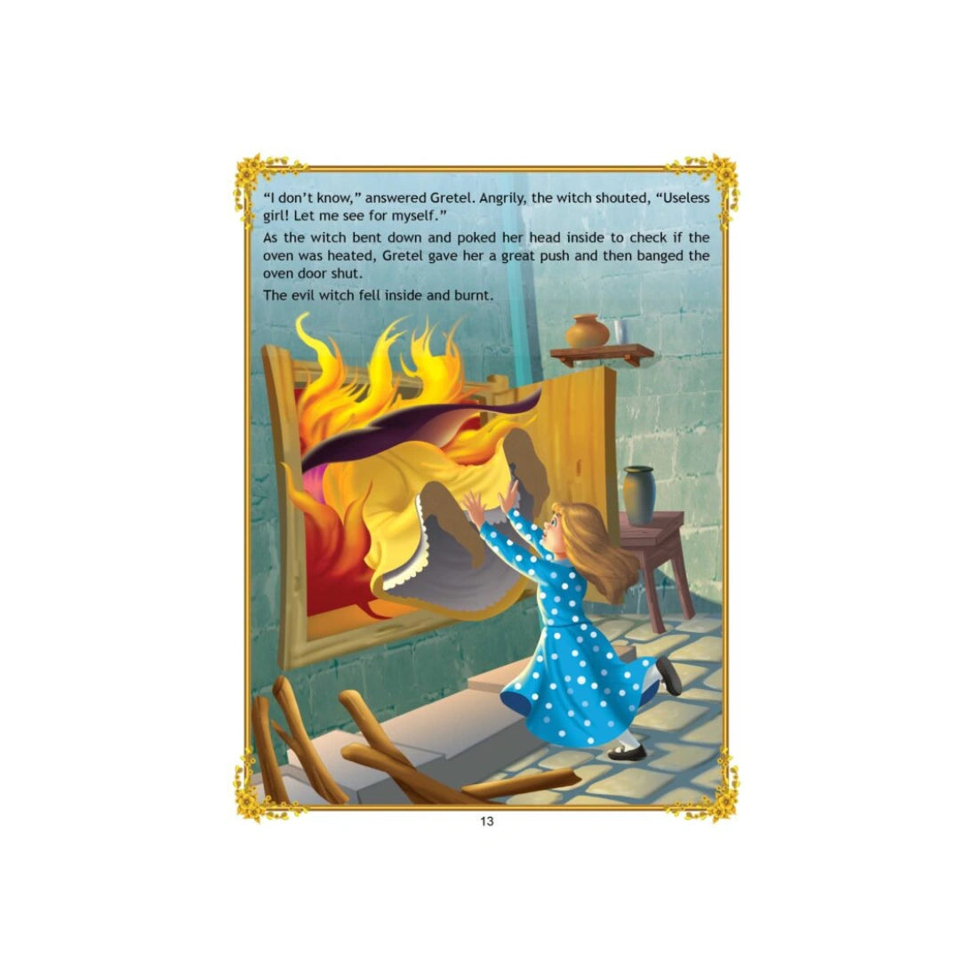 Hansel and Gretel fairy tale storybook for kids.