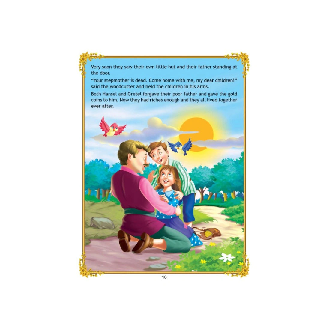 Hansel and Gretel fairy tale storybook for kids.
