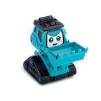 12 PCS cartoon push-and-go mini truck toy set for kids.
