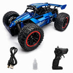 Happy Rc Remote Control RC Buggy Car with LED Lights, Mist Spray, Suspension & USB Rechargeable Battery For Kids (4 Years+)