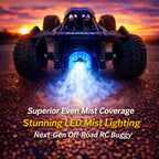 Happy Rc Remote Control RC Buggy Car with LED Lights, Mist Spray, Suspension & USB Rechargeable Battery For Kids (4 Years+)