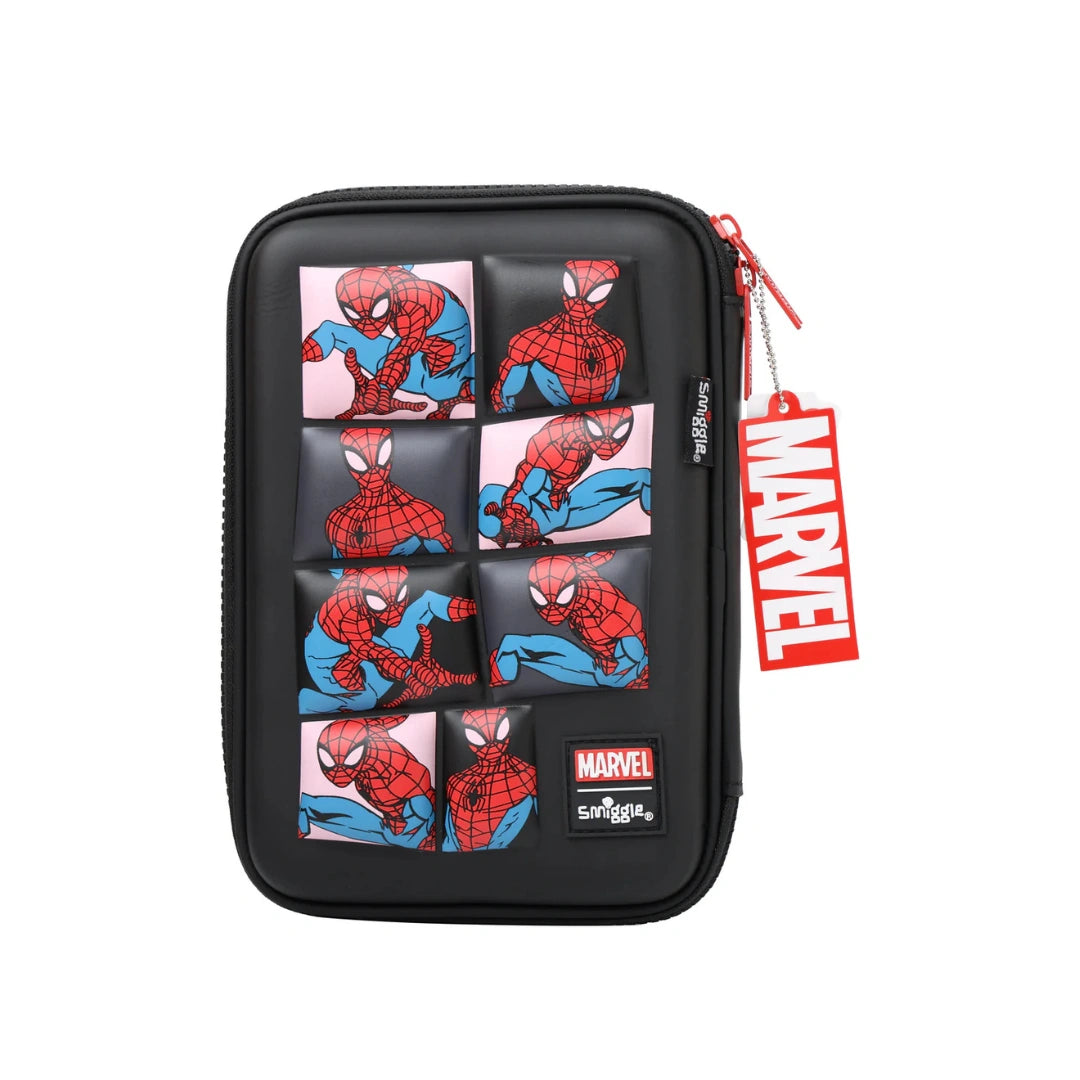 Spider Man Themed Durable Zipper Storage Box for School Supplies
