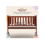 Wooden baby cradle with swing feature