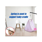 Double coil cradle spring with hooks
