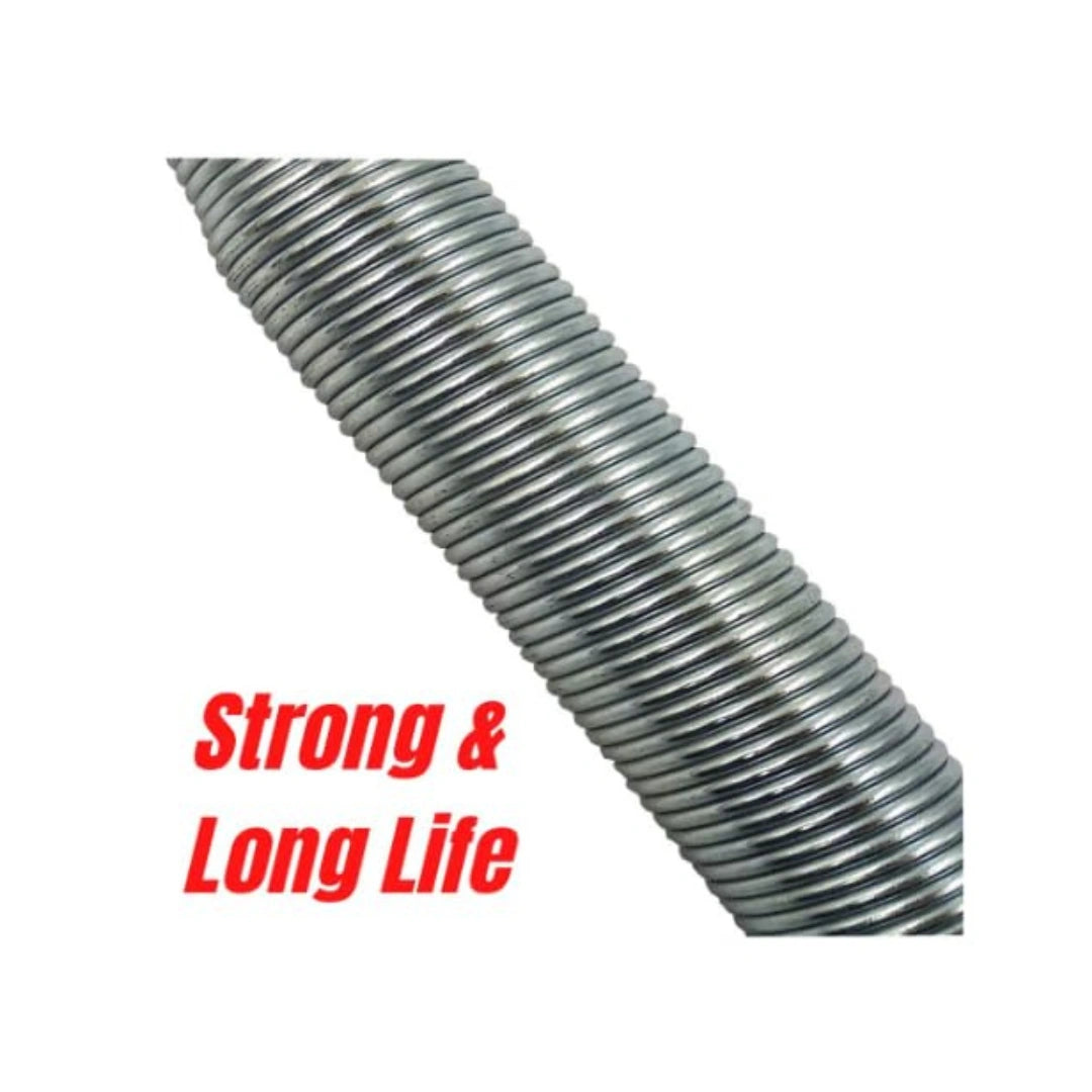 Double coil cradle spring with hooks