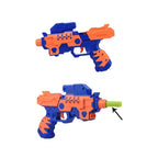 Soft bullet blaster gun with foam darts for kids.