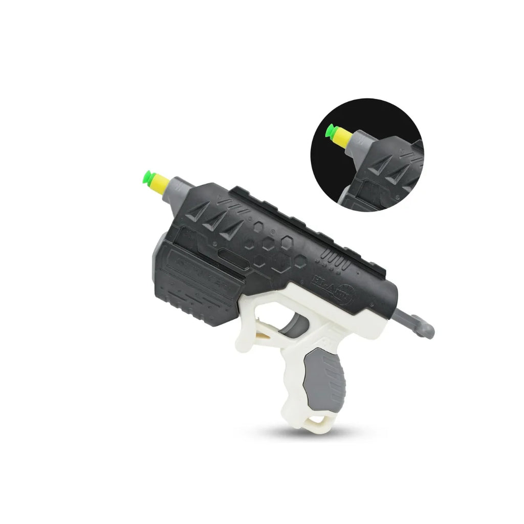 Hi ARM striker gun with soft foam bullets.