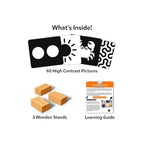 High contrast flash cards for babies and infants.