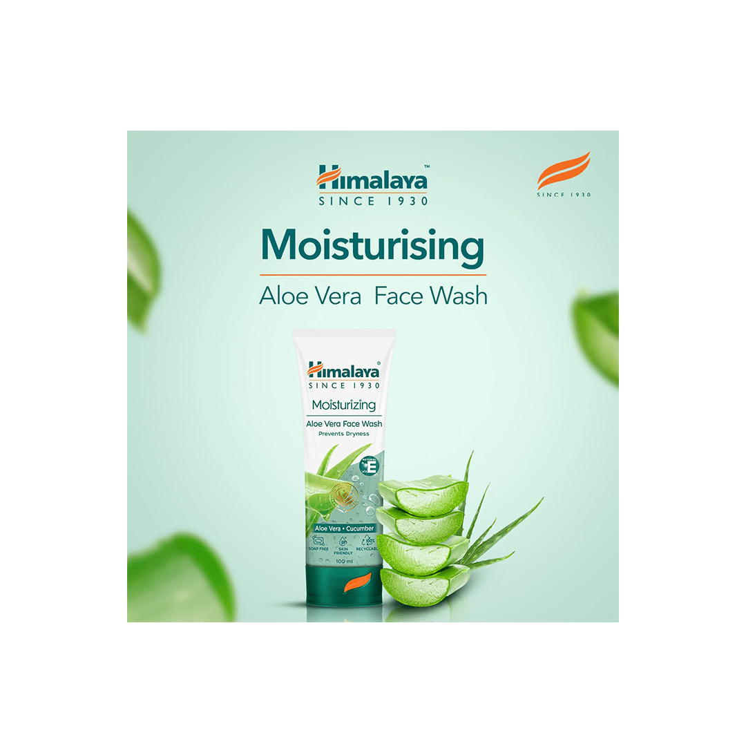 Himalaya Personal Care 100 ml Himalaya Moisturizing Aloe Vera Face Wash