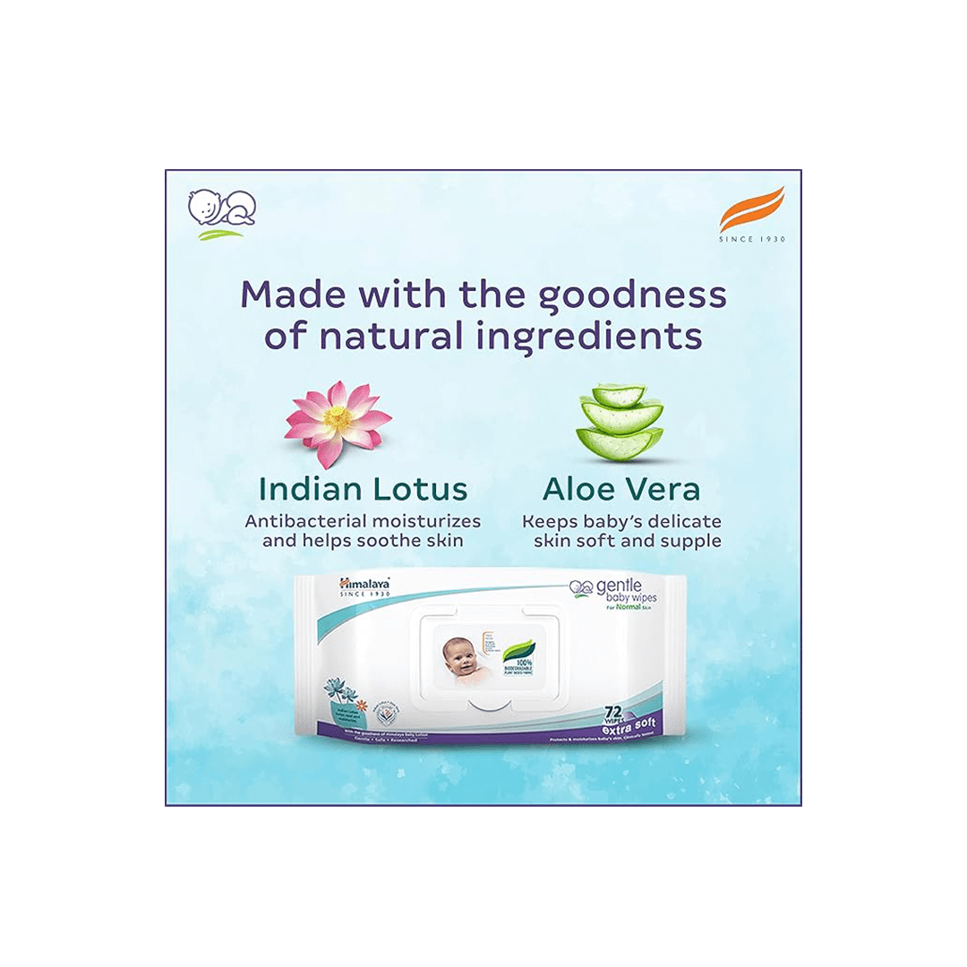 Magic Lamps Baby Care Himalaya Gentle Baby Wipes (0-2 Years)