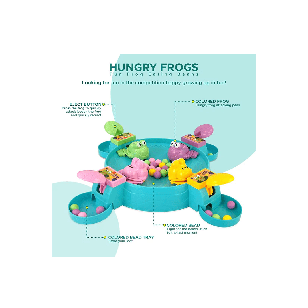 Baan Toys Toys Baan Toys Hungry Frog - Fun Frog Eating Beans Games Toys for Kids (4 Years+)