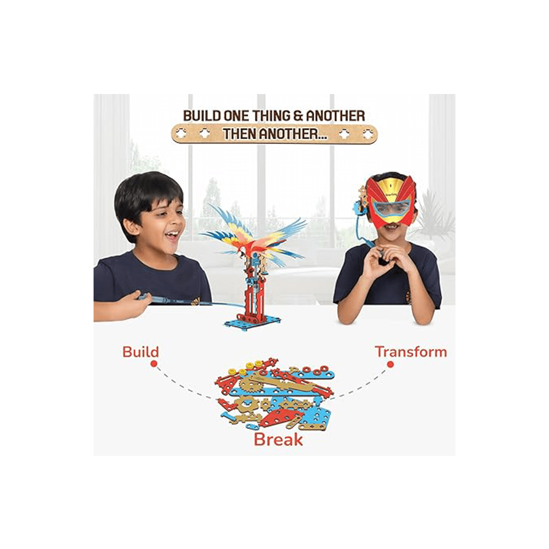 Smartivity Toys Smartivity Multi-Builds Hydraulics Kit | 25 in 1 | DIY STEM Construction Toy( 6 Years+ )