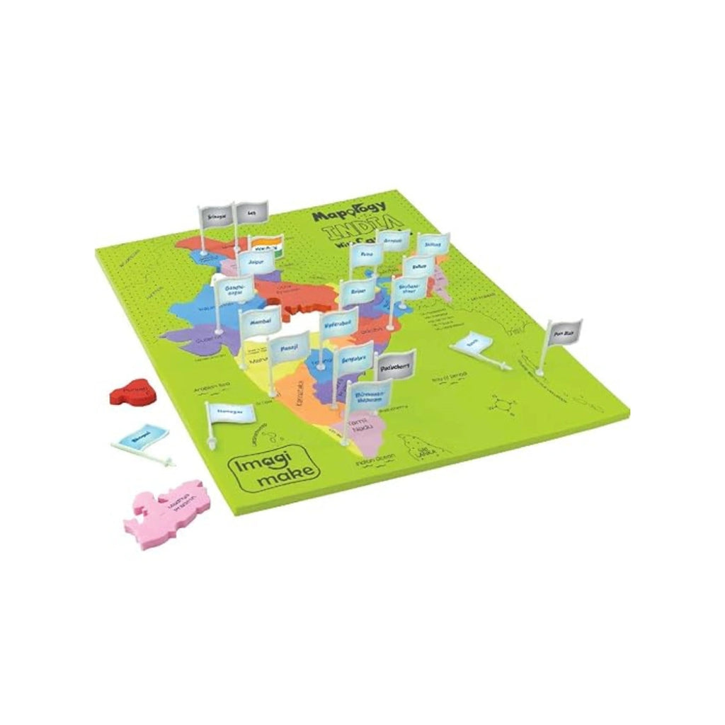 India map learning puzzle