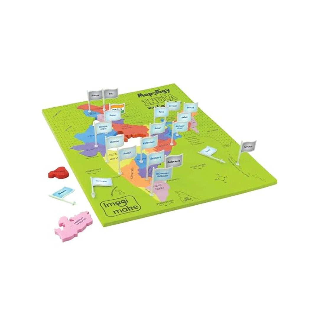 India map learning puzzle