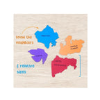 India map learning puzzle