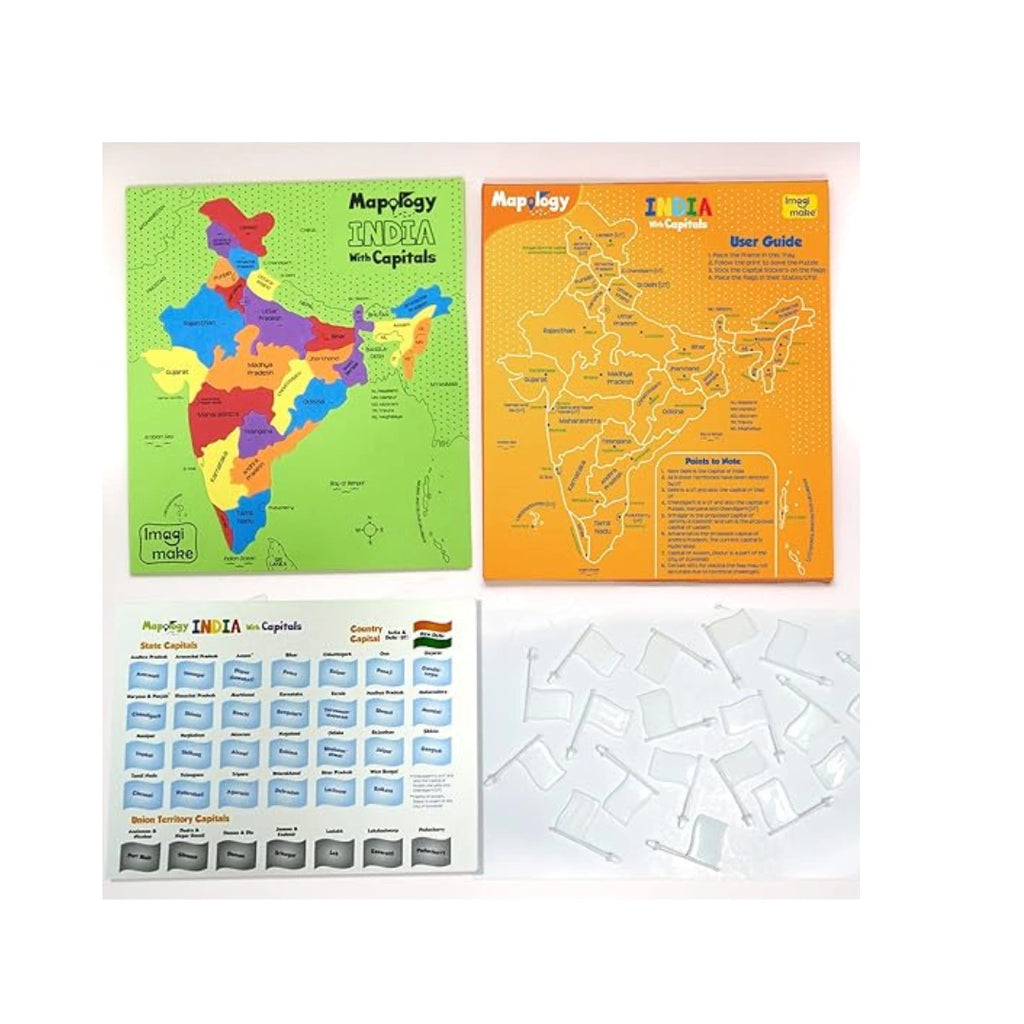 India map learning puzzle