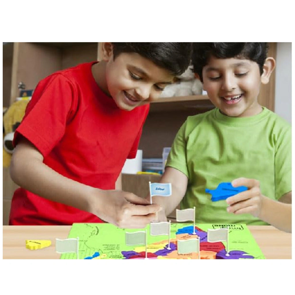 India map learning puzzle