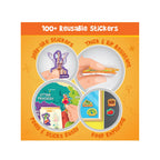 India map wall chart with stickers