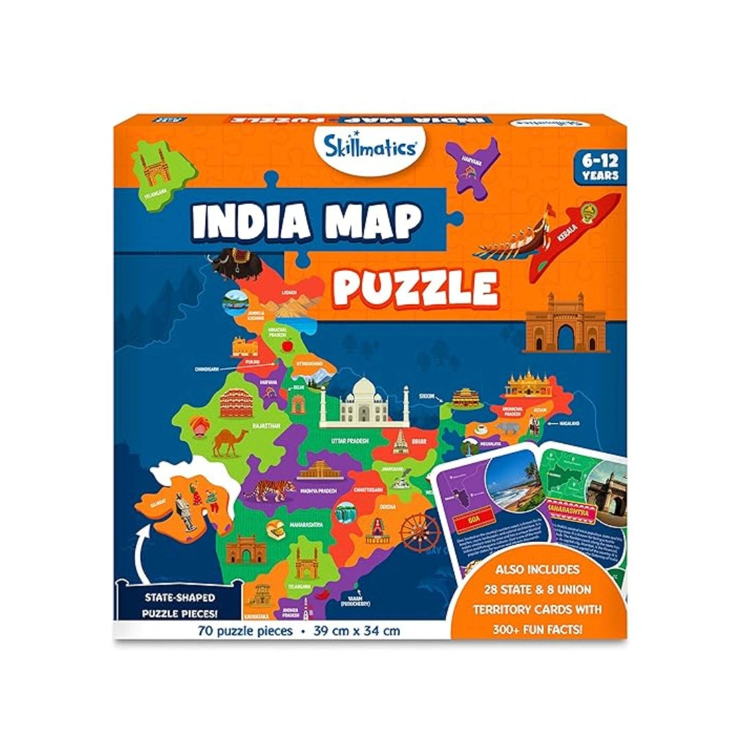 India map puzzle educational toy for kids