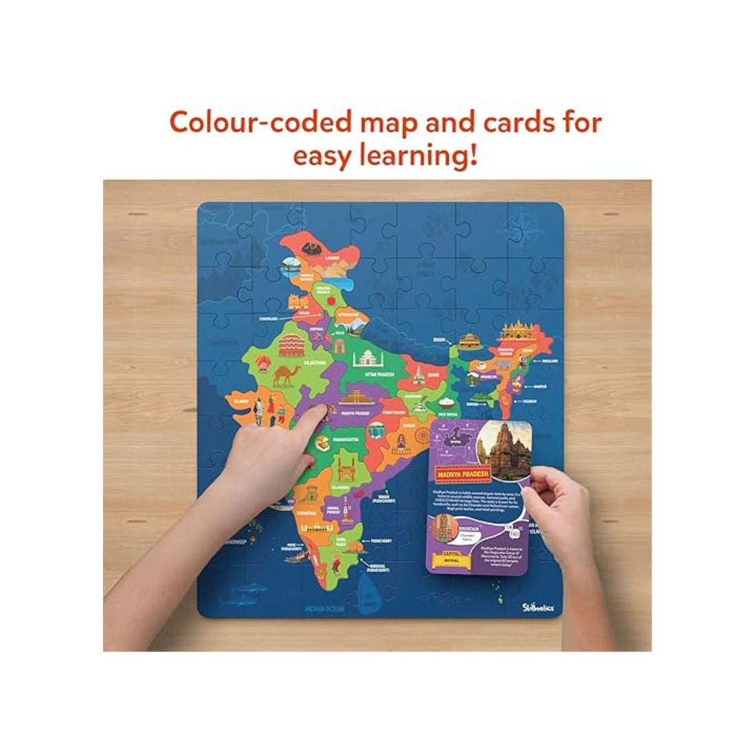 India map puzzle educational toy for kids
