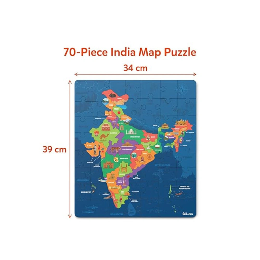 India map puzzle educational toy for kids