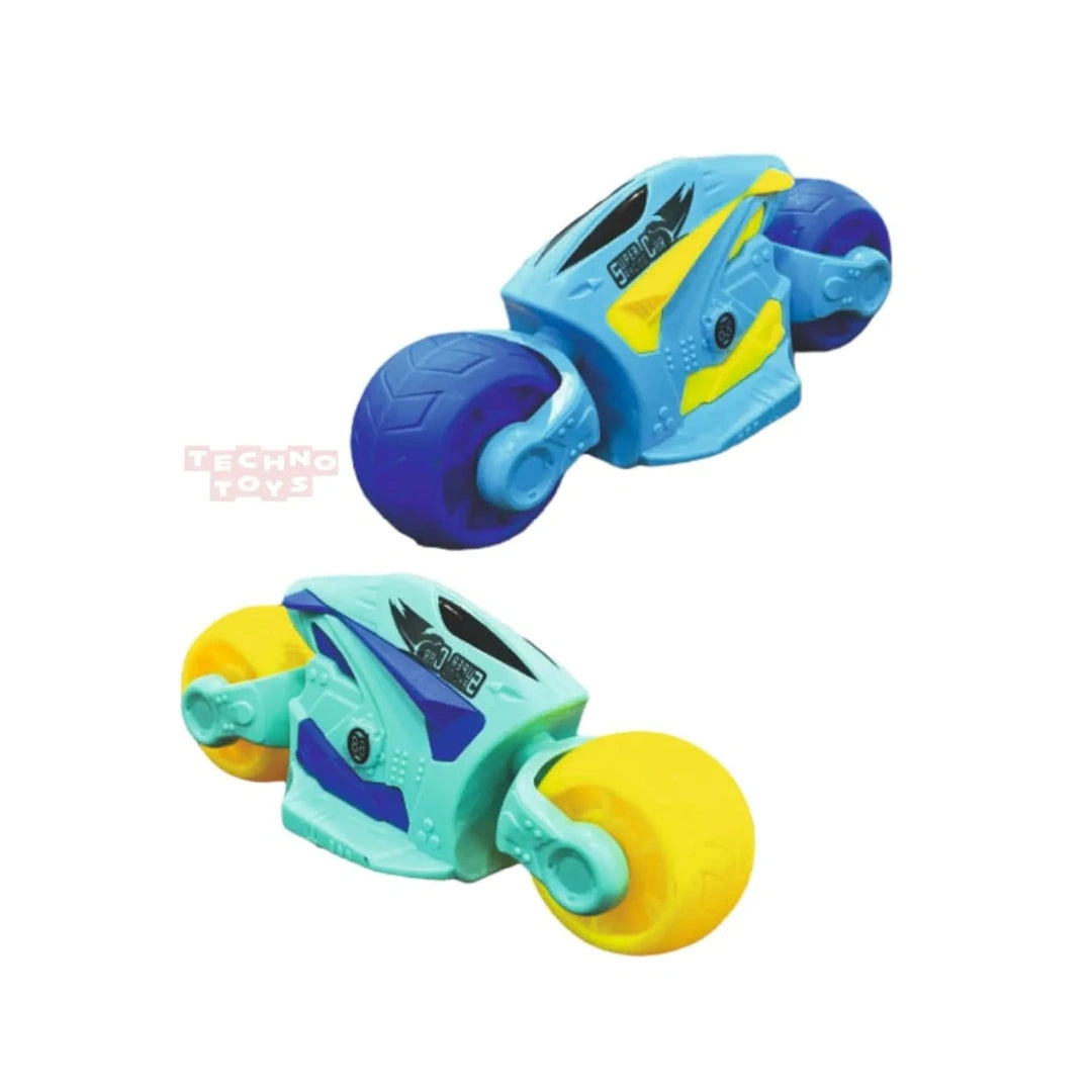 Sporty friction powered superbike toy for kids