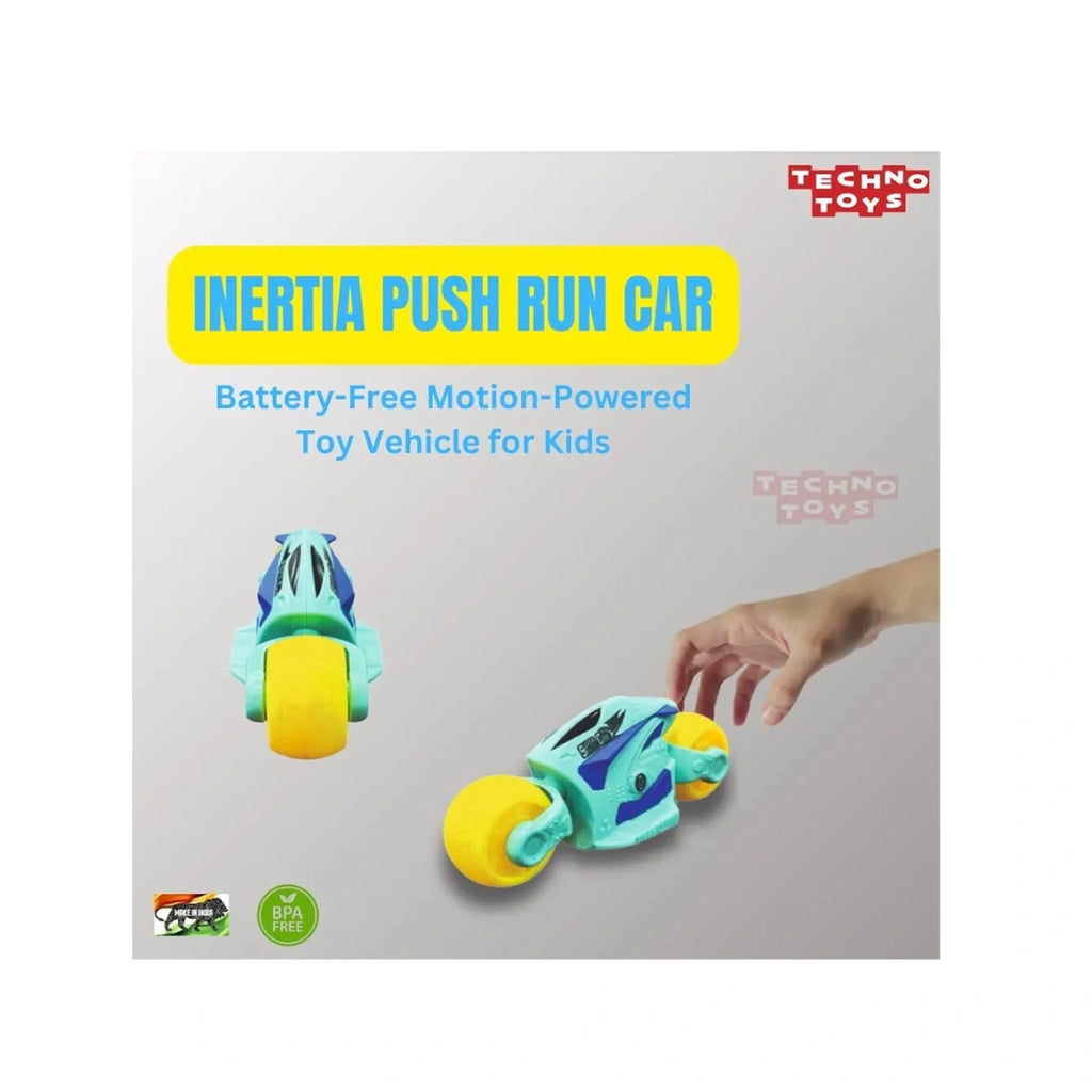 Sporty friction powered superbike toy for kids