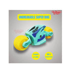 Sporty friction powered superbike toy for kids