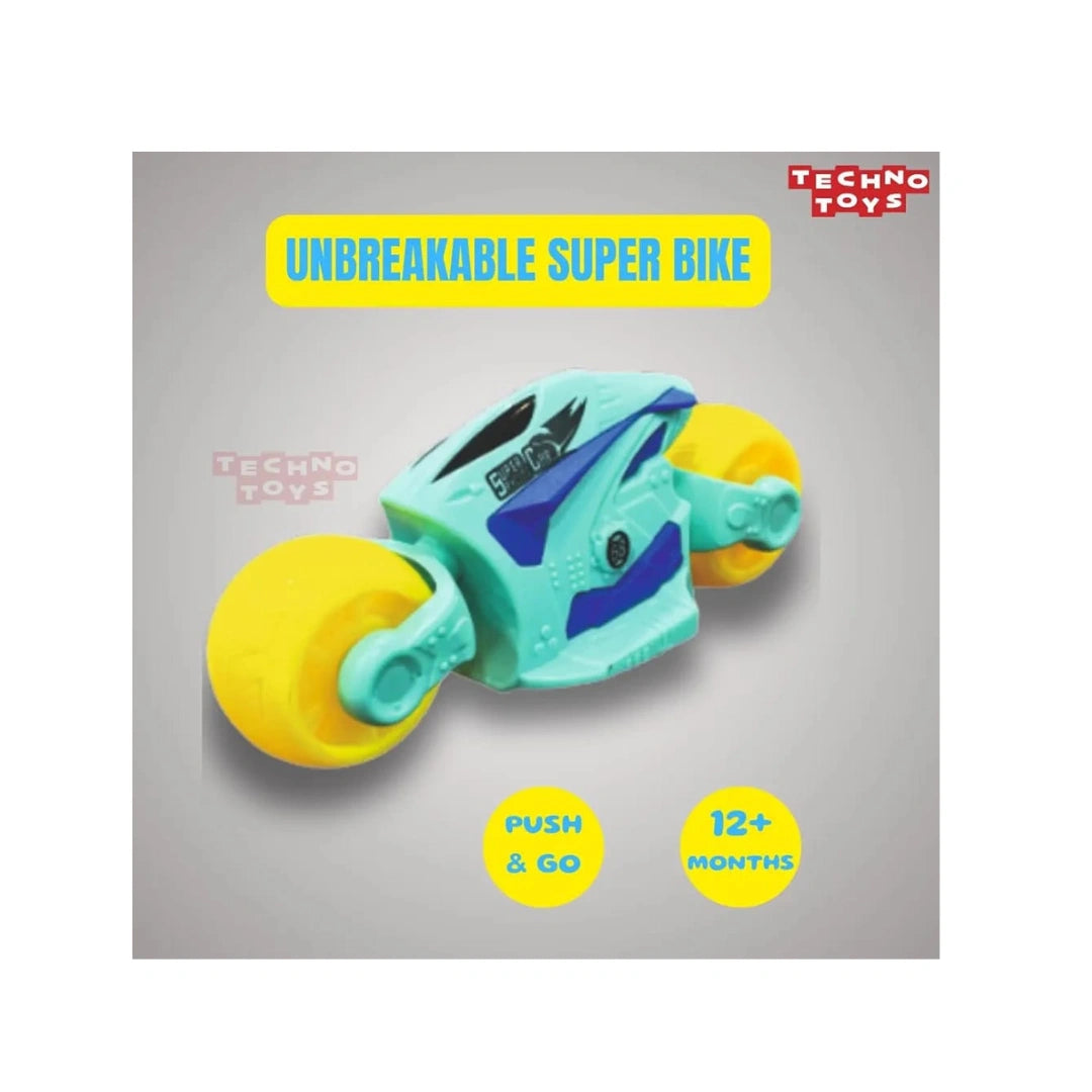 Sporty friction powered superbike toy for kids