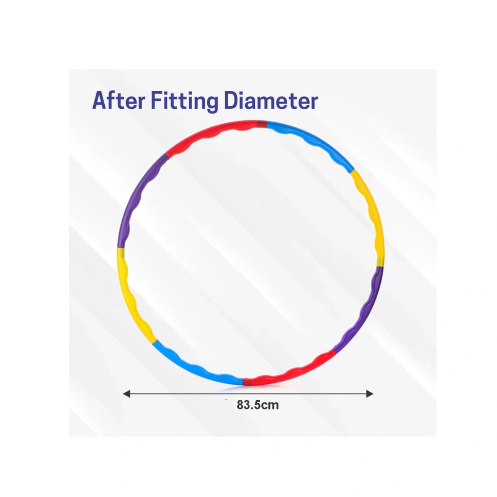 8-piece hula hoop for fitness and fun exercise.
