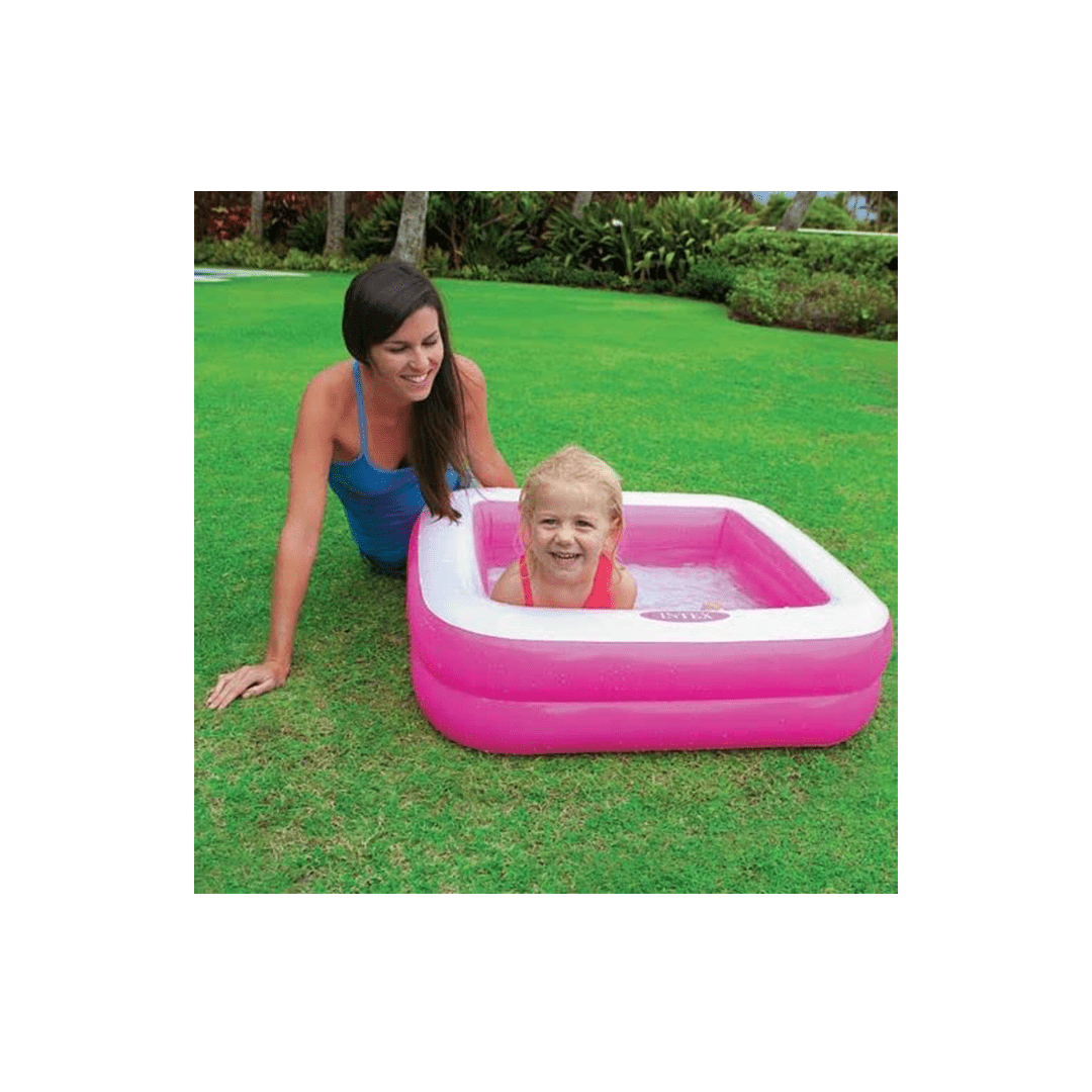 Index Baby Care Intex Square Inflatable Kids Play Pools, Kids Swimming Pool, Bath tub, Water Pool for Kids