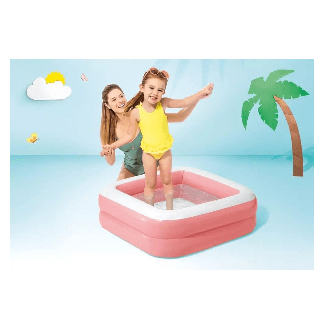 Index Baby Care Intex Square Inflatable Kids Play Pools, Kids Swimming Pool, Bath tub, Water Pool for Kids