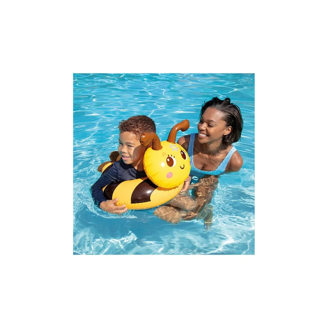 Intex Cute Bee Inflatable Swim Ring,Animal Design Pool Float
