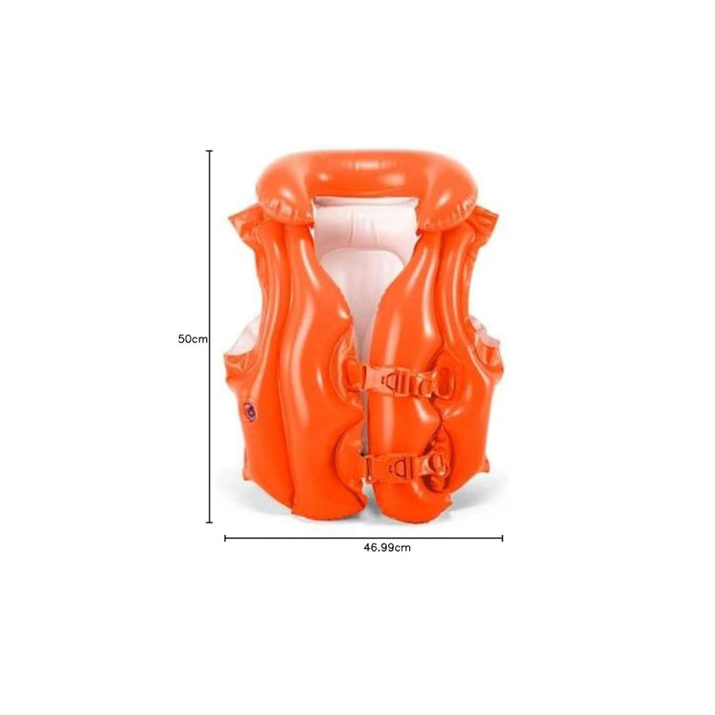 Intex Deluxe Swim Vest for Kids,Inflatable PVC Swimming Jacket